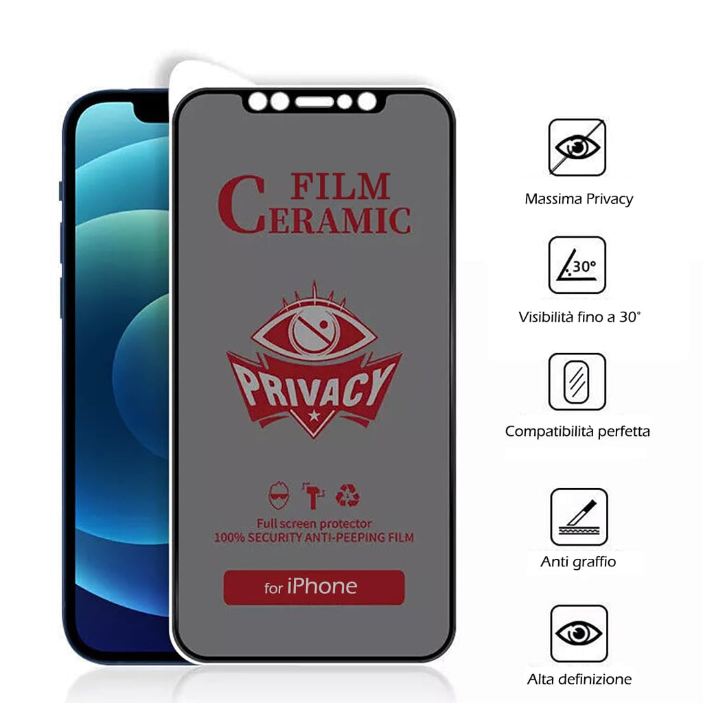 Pellicola lucida privacy per iPhone